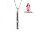 anxiety relief breathing necklace anapana breathing necklace stop smoking calms for anxiety Durable Stainless steel necklace Meditation Breathing Practice for relaxation gifts for women (03#)