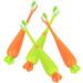 Minkissy Manual Toothbrush Set - 16 Pcs Carrot Design for Kids | Soft Fur Contour Oral Care Brushes - Buy Online on GoSupps.com