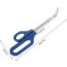 Long Handle Toenail Scissors Professional Handcraft Scissors Stainless Steel Nail Scissors with Save Effort Asymmetrical Design for Seniors Women Men - Buy Online on GoSupps.com