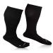 4XL Wide Calf & Big and Tall 20-30 mmHg Compression socks Men and Women-Black 4X-Large Black