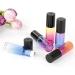 ImiroTree 10 Pack 5ml Essential Oils Glass Roller Bottles - Refillable Color Gradient Bottles with Black Caps - Ideal for Essential Oils & DIY Blends - Buy Online on GoSupps.com
