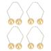 Facial Dimple Maker 2 Pair Dimple Trainer Balls for Face Cheeks Create a Beautiful Smile Develop Dimples (Champagne Gold)
