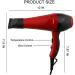 Hair Dryer 2300W Ionic Professional Blow Dryer with 2 Air Nozzles Low Noise Hairdryer with 2 Speed 3 Heat Settings Powerful AC Motor Fast Drying for Home and Salon Men and Women Small Gift - Buy Online on GoSupps.com