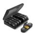 Hoshen 21 Compartment Black Pill Box 7 Days a Week 3 Reminders a Day Portable Pill Box and Sorted Pill Box