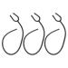 SOLUSTRE 3pcs Tubing Extension Replacement Tube Accessory for Hospital Clinic Doctors Nurses Black