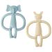 Clundoo Baby Biting Toys - Silicone Elephant & Rabbit Dental Aids for 3-24 Months - Soothe Sore Gums with Comfortable Bite Rings - Buy Online on GoSupps.com