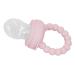 Fruit Pacifier Feeder Multifunctional Safe Silicone Feeder Pacifier for Food (Light Pink)