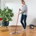 Floor Mop & 1L flash Wood Floor Cleaner Combo - Microfiber Telescopic Handle Versatile Cleaning Solution. 1L wood floor with almond oil Mandarin & cedarwood. - Buy Online on GoSupps.com
