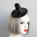 LALAFINA Black Witch Hat Gothic Top Hat Hairpin Halloween Vintage Hat Hair Clip for Cosplay Festival Masquerade - Buy Online on GoSupps.com