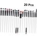 PLAFOPE 20pcs Eye Makeup Eye Liner Brush Portable Makeup Brush Makeup Accessories Kit Para Pesta as 15.50X1.50X1.50CM As Shown - Buy Online on GoSupps.com