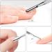 2 Piece Set Professional Stainless Steel Dual Head Cuticle Pusher Non Slip Double Ended Nail Art Cuticle Remove Professional Nail Cuticle Pusher Nail Art Tools Scraper and Cleaner for Salon and Home - Buy Online on GoSupps.com
