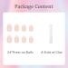 24pcs French False Nails Short - Almond Press on Nails - French Stick on Nails Removable Glue-on Nails Fake Nails Women Girls Nail Art Accessories Simple Almond - Buy Online on GoSupps.com