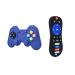 MOLkoi 2 Pack Remote&Game Controller with Box Silicone Teether Toys Babies Teething Toys Toddlers Baby Teether Toys for Infants Girls Boys 6-12 Months 0-6 Months Sensory Chew Toy Gift (Black+Blue) Black + Blue
