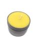 6" Yellow and Gray Lemongrass Scented Aromatherapy Candle