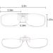 LUFF Anti-Blue Light Reading Glasses Clip | Portable Magnifying Clip 0.0X - Buy Online on GoSupps.com