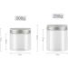 Tianzd 12-Pack 250ml Transparent Plastic Cream Containers with Black Lid & Spatulas - Ideal for Cosmetics Travel & DIY - Buy Online on GoSupps.com