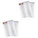 POPETPOP 4 Pcs 3d Eyebrow Stickers 4d Hair- Eyebrows Waterproof Stickers Imitation Eyebrow Water Proof Tool