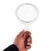 RUCCI Round Hand Held Magnifying Makeup Mirror 10X 1X Clear Acrylic Double-Sided Mirror with Handle Personal Mirror for Women (Round 5 Inch)