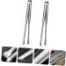Alipis 6 Pcs Barbecue Tongs Tweezers Japanese Candy Outdoor Cookware Sugar Kitchen Clamp Pliers Portable 19X2X2CMx3pcs Silverx3pcs - Buy Online on GoSupps.com