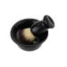 Beard Brush Holder Set - Manual Stand for Shaving Brush & Bowl - Black Shaving Razor Accessories for Men - Buy Online on GoSupps.com