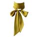 amangul Long Ribbon Silk Scarf Elegant Hand Tied Neck Scarf Elegant Hair Scarf Women Dinner Party Hairband Elegant Hair Decors(Mustard Color)