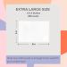 White Rabbit Premium Cotton Sheets - 200 Plain Cosmetic Sheets for Flawless Skin - Buy Online on GoSupps.com