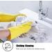 NED Tendon Latex Gloves Thickened Housework Waterproof Gloves Dishwashing Wear Resistant Plastic Gloves Kitchen Reusable Dishwashing Gloves Rubber Cleaning Gloves Yellow 3 Pairs-L - Buy Online on GoSupps.com