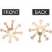 HOOTNEE 50pcs hairpin accessories rhinestone hair clips DIY flower Headdress Accessory the flowers Golden 1X1cm - Buy Online on GoSupps.com