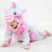 Baby Girls Toddler Hooded Fleece Sleepsuit Onesie | Pink Flannel Pyjamas Jumpsuit 12-18 Months - Buy Online on GoSupps.com