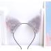 Healeved Plush Ear Hair Cartoon Stuffed Headband Headdress Hair Accessory for Women Girls Party Grey - Buy Online on GoSupps.com