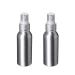 Minkissy 2 pieces of empty spray bottles made of aluminum alloy Portable refillable make-up containers for liquid perfection alcohol cleaning products 120 ml