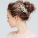 AYEBY Rhinestone Bridal Hair Accessories with Handmade Flowers and Leaves - Gold Clip for Women and Girls - Buy Online on GoSupps.com