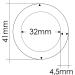 5 Set Steel O-Rings for DIY Dog Leash & Neck Band - Non-Rusting Welded Black Matt 32mm Inner Diameter - Ideal with Paracord 550 - Buy Online on GoSupps.com