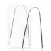 D Tongue Scraper Stainless Steel Tongue Cleaners with Travel Case Reduce Bad Breath Metal Tongue Scraper for Adults 2 PCS (2 PCS Silver)