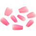 Coffin False Nails Rose Pink Gradient Press on Nails French Short Fake Nails Ballerina Acrylic Stick on Nails 24pcs for Women and Girls 1 count (Pack of 1) Multi-colored - Buy Online on GoSupps.com