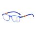 Iynwbjts Fashionable Progressive Multifocus reading glasses for medium and older read.Anti-blue lighting glasses for distance and close use (color: Blue Frame Size: Multi Focus+2.00) Multi Focus+2.00 Blue Frame