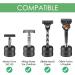 FRCOLOR Mens Shaving Razor Stand Razor Base Shaving Brush Stand Razor Holder Stand for Men 1pc (Black) 4.3x4.3cm Black - Buy Online on GoSupps.com