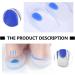 Buy LIXBD 3 Pairs Silicone Gel Heel Cups for Plantar Fasciitis - Non-Slip Cushion Insoles for Men & Women - Blue - Buy Online on GoSupps.com