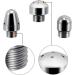 New Nozzle Clean Shower Head 2 Shower Heads 3 Aluminum Cleaner Flushing Cleansing System (Silver) - Buy Online on GoSupps.com