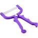 Manual Handheld Facial Hair Epilator - Scissor Design 3 Spring Rollers Threading Eyebrows Upper lip Pain free Hair Removal Face Shaver Smooth Skin Cleaner Handy Salon Home On the Go Beauty Purple
