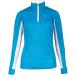 Horze Women's Trista Long Sleeve Sun Shirt | Moisture-Wicking with UV Protection in Paradise Blue/White - Size 6 - Buy Online on GoSupps.com