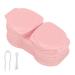 Portable Dustproof Contact Lens Container Set with Tweezers Outdoor & Office Use (Pink) - Buy Online on GoSupps.com
