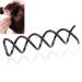 Aeromdale 10pcs black spiral hairpin clip bun sticks for DIY hairstyle smooth and compact alloy construction