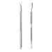 2 Pcs Professional Cuticle Pusher and Cuticle Peeler UV Gel Nail Polish Remover Tool Stainless Steel Dual Head Nail Scraper for Fingernails and Toenails