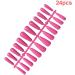 dijiusidy 1 Set French Tip Press on Nails Coffin Design Glittery Solid Colors Adhesive Tabs Gifts Decorations for Women Girls bright pink - Buy Online on GoSupps.com