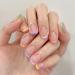 Geynutaly 1 Set Through Wearable Nail Wearable Press on Nails Full Cover Nail Tips French Edge Pink - Buy Online on GoSupps.com