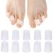 Rosenice Gel Toe Caps Pain Relief 5 Pairs (White)