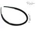 Parcelona Set of 2 Thin French Tortoise Shell Brown and Black Hair Headbands with Inner Teeth Nibs - Buy Online on GoSupps.com