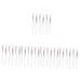 Mipcase 30 Pcs Silicone Lip Brush with Lid Make up Lipstick Brush