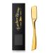 Barber Razor Professional Straight for Men: Stainless Steel Razor Close Shaving Safety Straight Edge Razor for Barbershop Salons Home Hairdressing Use(Gold)